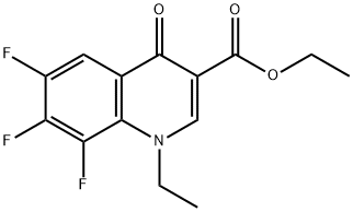 Ethyl 1-ethyl-6,7,8-trifluoro-1,4-dihydro-4-oxoquinoline-3-carboxylate Structure
