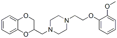 1-(7,10-dioxabicyclo[4.4.0]deca-1,3,5-trien-9-ylmethyl)-4-[2-(2-methox yphenoxy)ethyl]piperazine 구조식 이미지