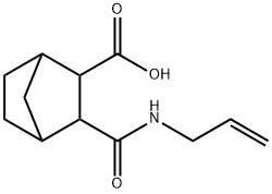 3-[(ALLYLAMINO)CARBONYL]BICYCLO[2.2.1]HEPTANE-2-CARBOXYLIC ACID Structure