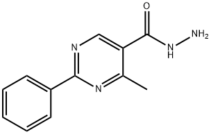 4-METHYL-2-PHENYL-5-PYRIMIDINECARBOHYDRAZIDE Structure