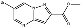 Methyl 6-bromopyrazolo[1,5-a]pyrimidine-2-carboxylate 구조식 이미지