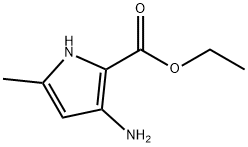 1H-피롤-2-카르복실산,3-아미노-5-메틸-,에틸에스테르 구조식 이미지
