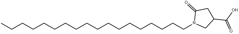 1-octadecyl-5-oxopyrrolidine-3-carboxylic acid  Structure