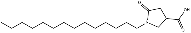 1-테트라데실-5-옥소피롤리딘-3-카르복실산 구조식 이미지