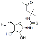 3-[(2R,3R,4R,5R)-3,4-dihydroxy-5-(hydroxymethyl)oxolan-2-yl]-1-(2-meth yl-4-oxo-pentan-2-yl)thiourea Structure