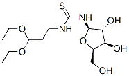 1-(3,3-diethoxypropyl)-3-[(2R,3R,4R,5R)-3,4-dihydroxy-5-(hydroxymethyl )oxolan-2-yl]thiourea Structure