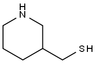 피페리딘-3-일-메탄티올 구조식 이미지