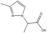 2-(3-METHYL-1H-PYRAZOL-1-YL)PROPANOIC ACID 구조식 이미지