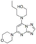 2-[Butyl[5-(4-morpholinyl)[1,2,4]triazolo[1,5-a]pyrimidin-7-yl]amino]ethanol 구조식 이미지