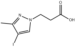 3-(4-IODO-3-METHYL-1H-PYRAZOL-1-YL)PROPANOIC ACID Structure