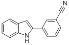 BENZONITRILE, 3-(1H-INDOL-2-YL)- Structure