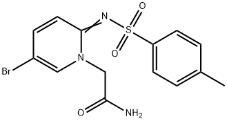 (E)-2-(5-BroMo-2-(tosyliMino)pyridin-1(2H)-yl)acetaMide 구조식 이미지