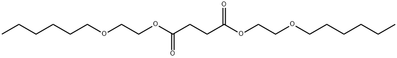 Succinic acid bis[2-(hexyloxy)ethyl] ester Structure