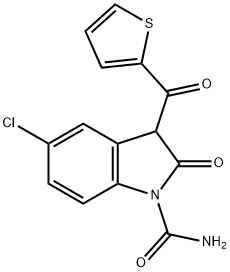 5-chloro-2-oxo-3-(thiophene-2-carbonyl)-3H-indole-1-carboxamide Structure