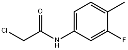 2-클로로-N-(3-플루오로-4-메틸-페닐)-아세트아미드 구조식 이미지