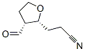 2-Furanpropanenitrile, 3-formyltetrahydro-, cis- (9CI) Structure