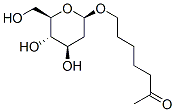 5-Methylcarbonylpentyl-2-deoxy beta-D-Glucopyranoside Structure