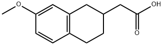 (6-METHOXY-1,2,3,4-TETRAHYDRONAPHTHALEN-2-YL)ACETIC ACID Structure