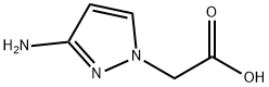 (3-aminopyrazol-1-yl)acetic acid Structure