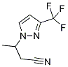 3-[3-(Trifluoromethyl)-1H-pyrazol-1-yl]butanenitrile Structure