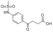 4-[(4-Mesylamino)phenyl]-4-oxobutyric acid Structure