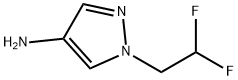 1-(2,2-디플루오로에틸)-1H-피라졸-4-일아민 구조식 이미지