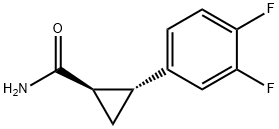 (1R,2R)-2-(3,4-디플루오로페닐)시클로프로판카르복사미드 구조식 이미지