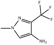 1-메틸-3-(트리플루오로메틸)-1H-피라졸-4-아민 구조식 이미지