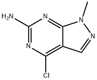 4-Chloro-1-methyl-1H-pyrazolo[3,4-d]pyrimidin-6-amine 구조식 이미지