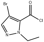 4-bromo-1-ethyl-1H-pyrazole-5-carbonyl chloride Structure