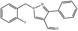 1-(2-FLUOROBENZYL)-3-PHENYL-1H-PYRAZOLE-4-CARBALDEHYDE Structure