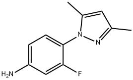 4-(3,5-dimethyl-1H-pyrazol-1-yl)-3-fluoroaniline 구조식 이미지