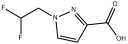 1-(2,2-Difluoroethyl)-1H-pyrazole-3-carboxylic acid Structure