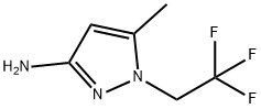 5-Methyl-1-(2,2,2-trifluoroethyl)-1H-pyrazol-3-amine 구조식 이미지