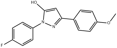 1-(4-fluorophenyl)-3-(4-methoxyphenyl)-1H-pyrazol-5-ol 구조식 이미지