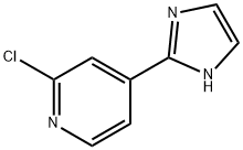 피리딘,2-클로로-4-(1H-이미다졸-2-일)- 구조식 이미지