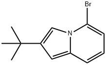 5-BROMO-2-TERT-BUTYL-INDOLIZINE Structure