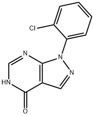 1-(2-Chlorophenyl)-1,5-dihydro-4H-pyrazolo[3,4-d]pyrimidin-4-one Structure
