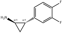 (1R trans)-2-(3,4-difluorophenyl)cyclopropane amine. HCl 구조식 이미지