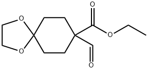 ethyl 8-forMyl-1,4-dioxaspiro[4.5]decane-8-carboxylate Structure