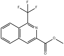 메틸1-(트리플루오로메틸)이소퀴놀린-3-카르복실레이트 구조식 이미지