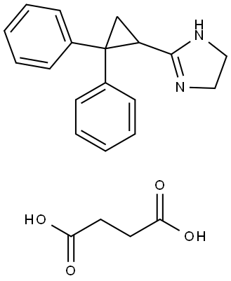 Cibenzoline succinate 구조식 이미지