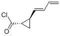 Cyclopropanecarbonyl chloride, 2-(1,3-butadienyl)-, [1alpha,2beta(E)]- (9CI) Structure