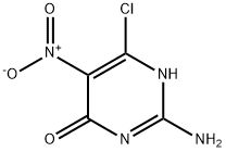 2-AMINO-4-CHLORO-6-HYDROXY-5-NITROPYRIMIDINE Structure
