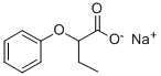 Sodium alpha-phenoxybutyric acid Structure