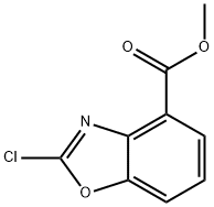 4-BENZOXAZOLECARBOXYLIC ACID, 2-CHLORO, METHYL ESTER 구조식 이미지