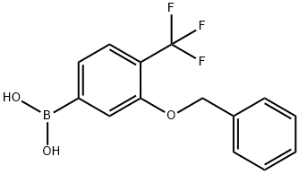 3-(Benzyloxy)-4-(trifluoromethyl)phenylboronic acid Structure