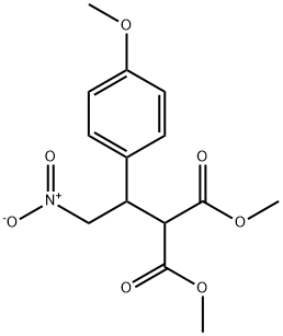메틸2-메톡시카르보닐-3-(4-메톡시페닐)-4-니트로부타노에이트 구조식 이미지