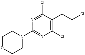 4-(4,6-dichloro-5-(2-chloroethyl)pyriMidin-2-yl)Morpholine 구조식 이미지