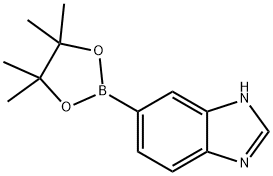 1H-벤즈이미다졸-5-보론산,피나콜에스테르 구조식 이미지